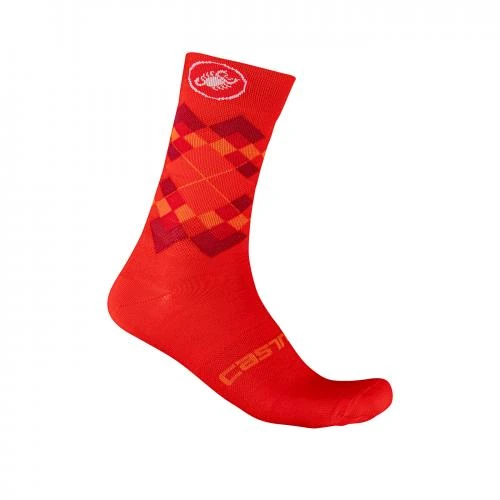 Castelli Rombo 18 Fietsokken Rood Heren 3 Castelli Rombo 18 Fietsokken Rood Heren