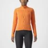 Castelli Sfida 2 Fietsshirt Lange Mouw Oranje Dames