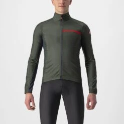 Castelli Squadra Stretch Fietsjack Groen Heren