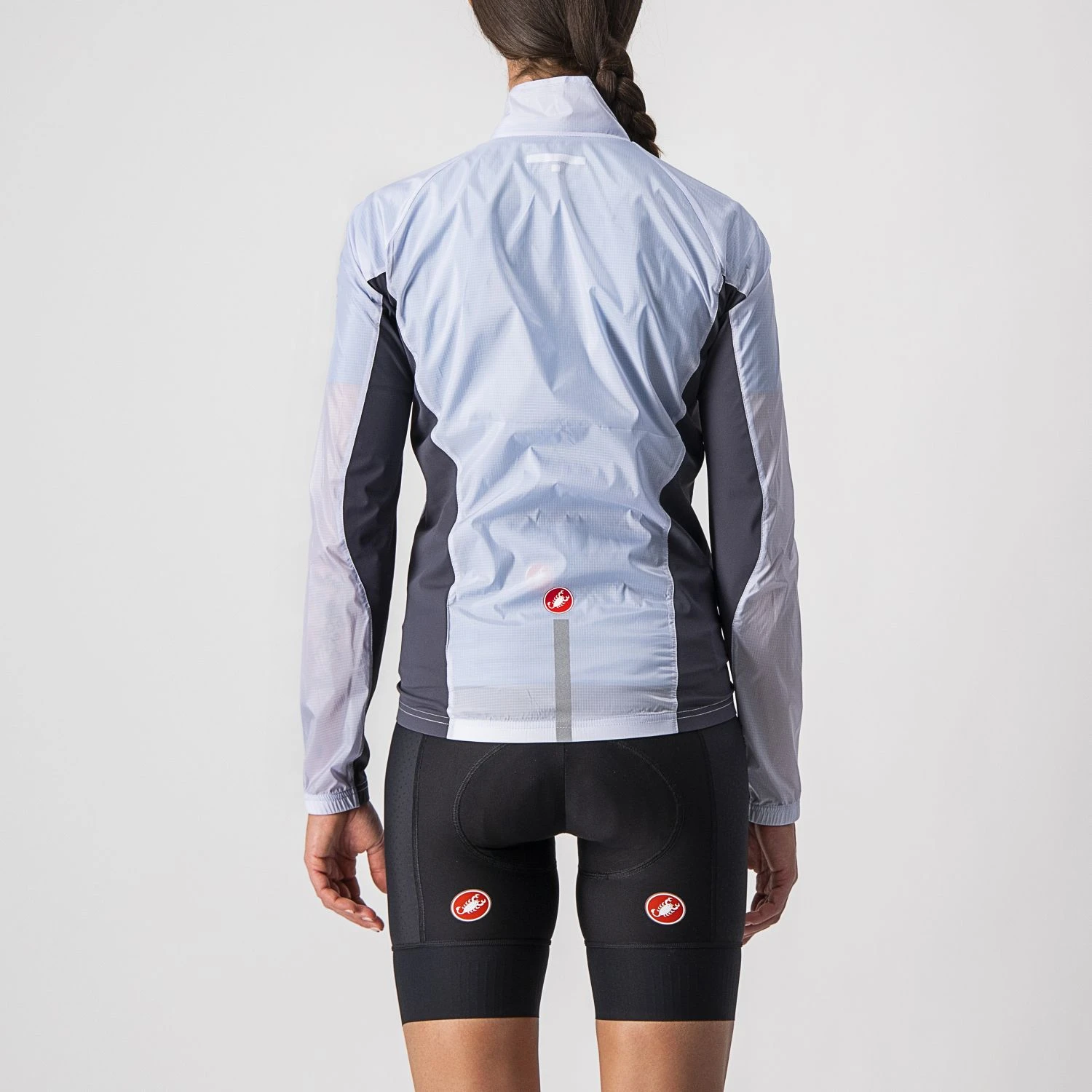 Castelli Squadra Stretch Fietsjack Lange Mouw Zilvergrijs Dames 4 Castelli Squadra Stretch Fietsjack Lange Mouw Zilvergrijs Dames - Afbeelding 2