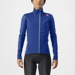 Castelli Transition 2 Fietsjack Lange Mouw Blauw Dames