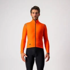 Castelli Tutto Nano RoS Fietsshirt Lange Mouw Oranje Heren