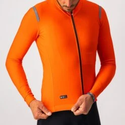 Castelli Tutto Nano RoS Fietsshirt Lange Mouw Oranje Heren -Castelli castelli tutto nano ros fietsshirt heren oranje 4520515 656 04