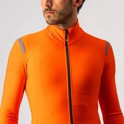 Castelli Tutto Nano RoS Fietsshirt Lange Mouw Oranje Heren -Castelli castelli tutto nano ros fietsshirt heren oranje 4520515 656 05
