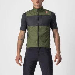Castelli Unlimited Puffy Fietsvest Mouwloos Groen Heren