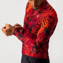 Castelli Unlimited Thermal SS Fietsshirt Rood Heren -Castelli castelli unlimited thermal fietsshirt heren rood 4521508 421 05