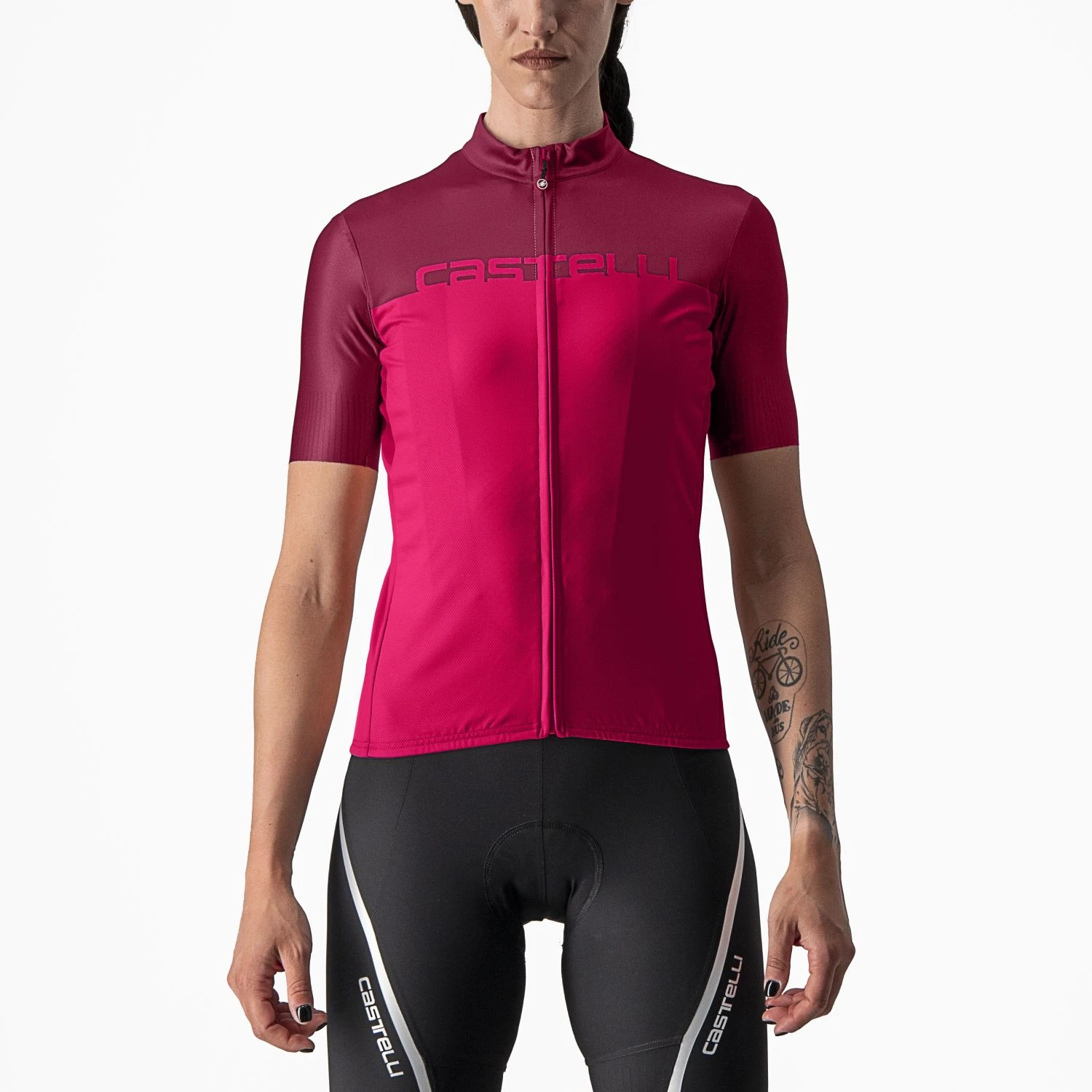 Castelli Velocissima Fietsshirt Korte Mouw Rood Dames 3 Castelli Velocissima Fietsshirt Korte Mouw Rood Dames