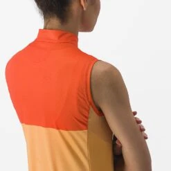 Castelli Velocissima Mouwloos Fietsshirt Oranje Dames -Castelli castelli velocissima sleeveless 04 4522066