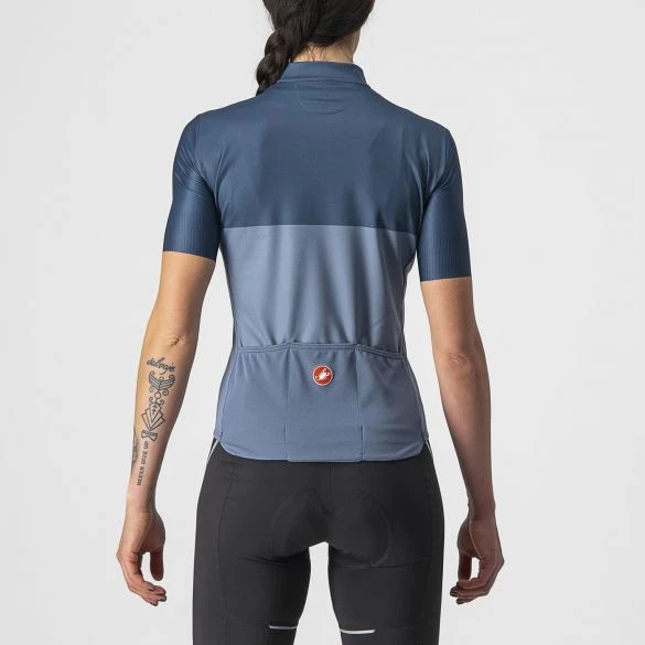 Castelli Velocissima Korte Mouw Fietsshirt Blauw Dames 4 Castelli Velocissima Korte Mouw Fietsshirt Blauw Dames - Afbeelding 2