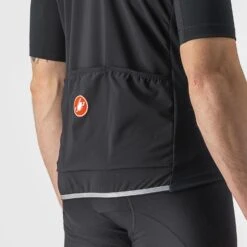 Castelli Perfetto RoS 2 Wind Korte Mouw Fietsshirt Zwart Heren -Castelli castelliperfetto ros 2 wind heren 4522513 085 03