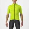 Castelli Perfetto RoS 2 Wind Korte Mouw Fietsshirt Groen/geel Heren -Castelli castelliperfetto ros 2 wind heren 4522513 383 01