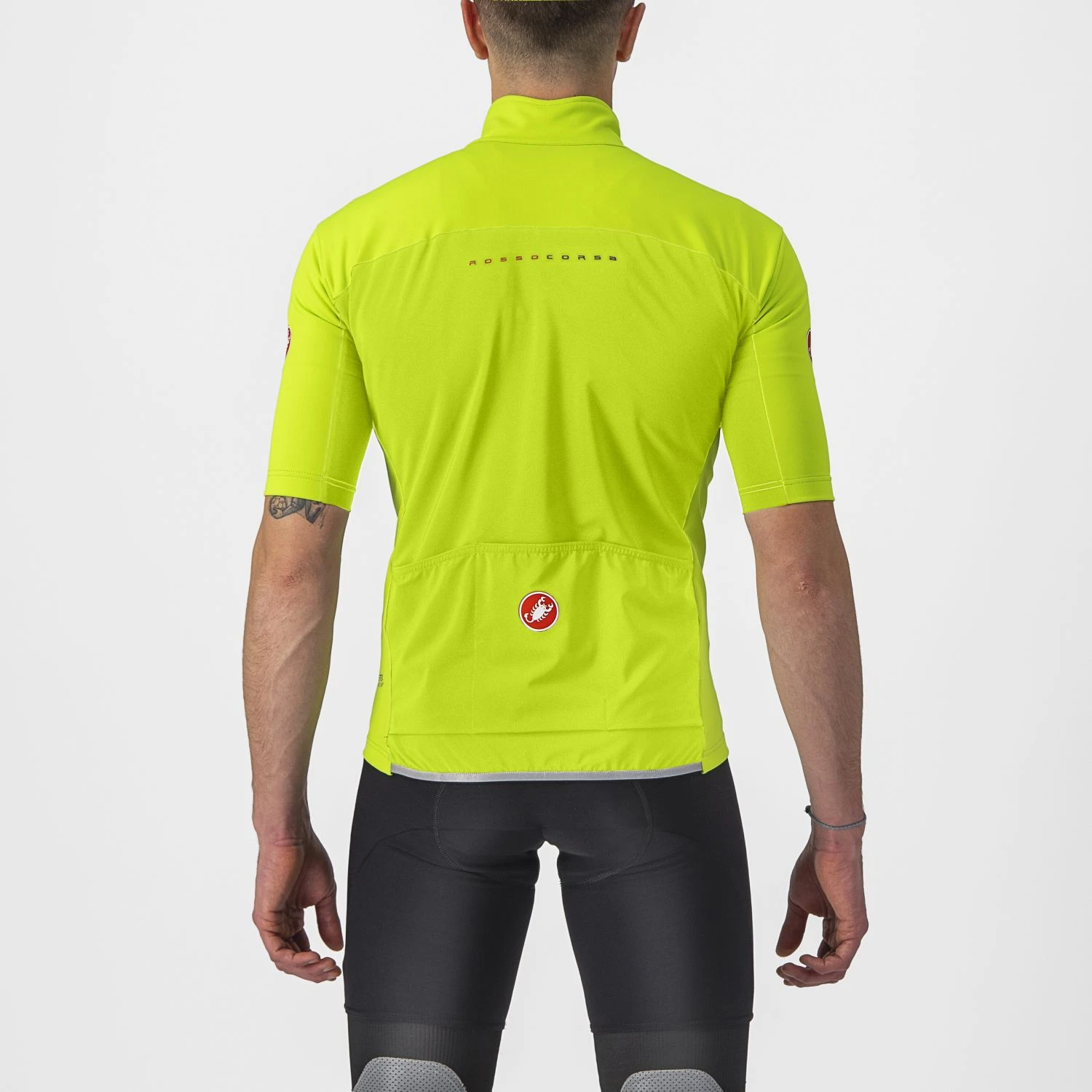 Castelli Perfetto RoS 2 Wind Korte Mouw Fietsshirt Groen/geel Heren 4 Castelli Perfetto RoS 2 Wind Korte Mouw Fietsshirt Groen/geel Heren - Afbeelding 2