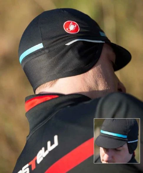 Castelli Difesa 2 Cap Helmmuts Zwart/rood 4 Castelli Difesa 2 Cap Helmmuts Zwart/rood - Afbeelding 2